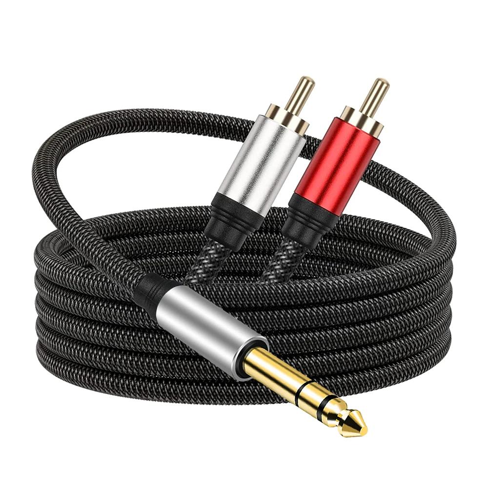  - RCA  ø ̺,  TRS ׷ ÷-RCA  ̺ ׼, 6.35mm, 1/4 ġ